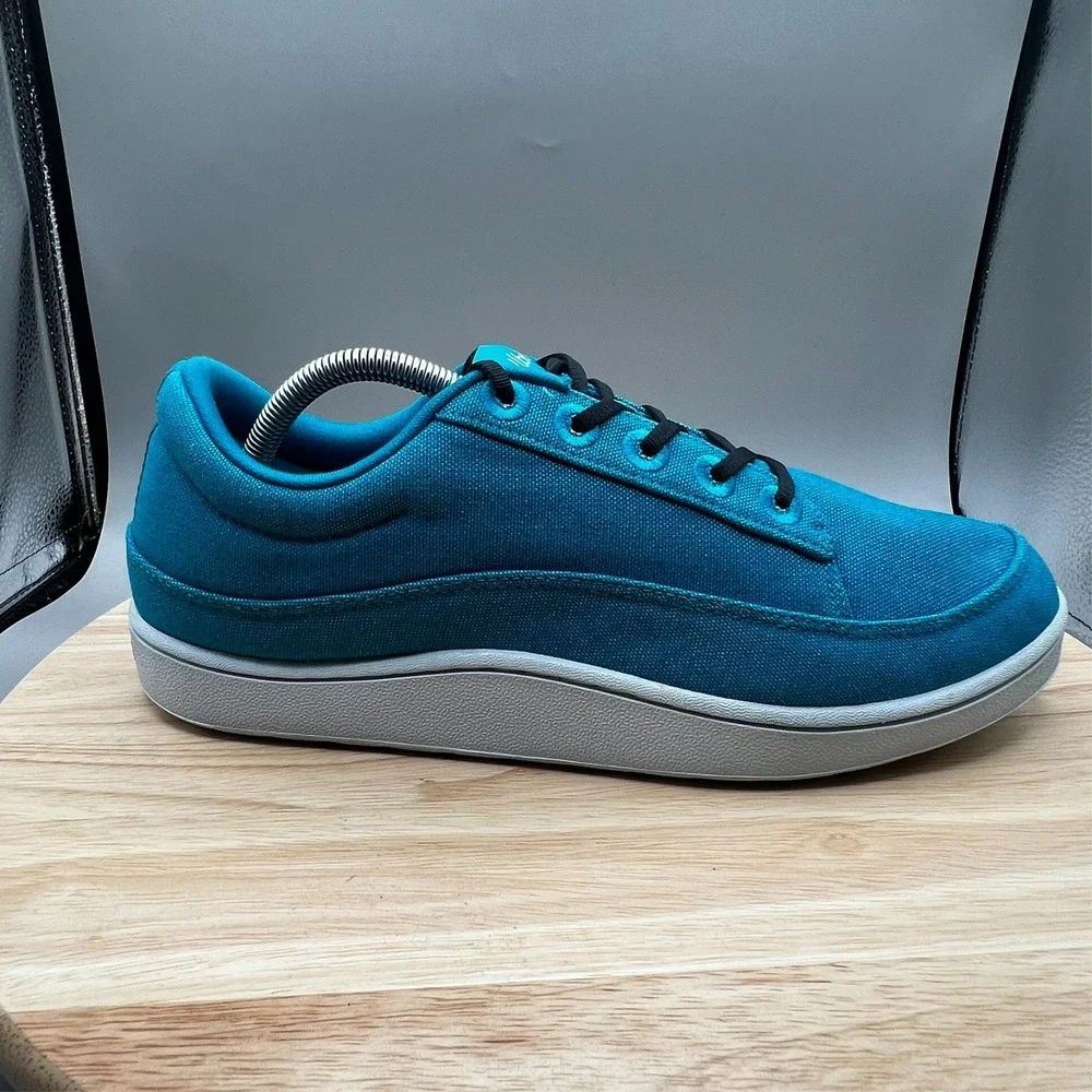 Allbirds Thrive Men's  10 Teal Canvas Pacers  Casual‎ Shoes Sneakers EUC
